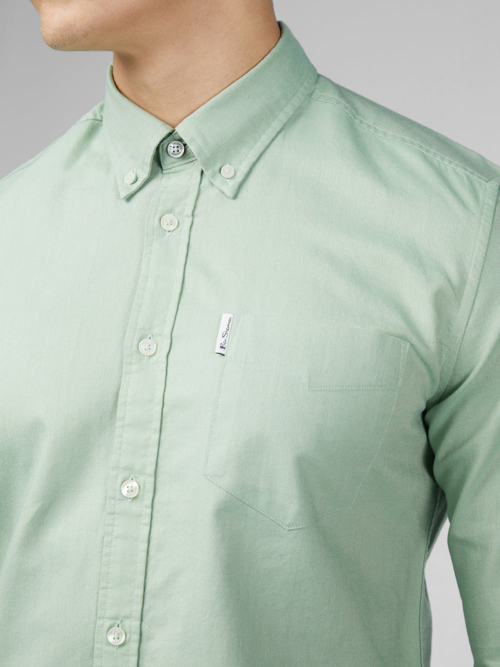 Chemises Ben Sherman Signature Oxford Vert | QLO-07705364